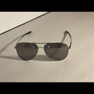 Oakley "Elmont" Black Aviator Sunglasses